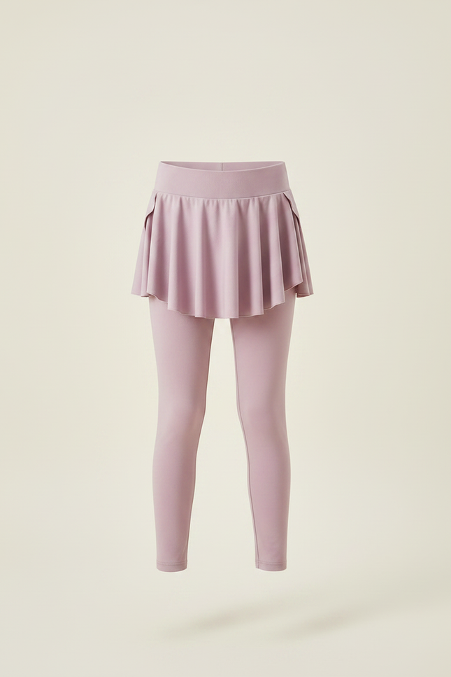 Pantalon Jupe Mauve Sportif Fille Intégré Confortable - Violet Polyester - vue 3