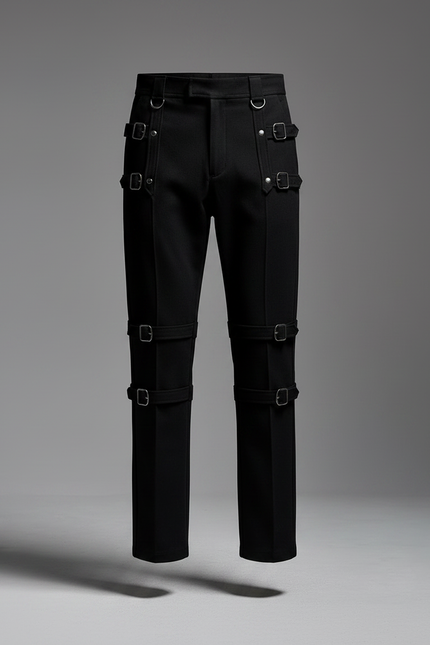 Pantalon Jupe Gothique - Noir Polyester - vue 3