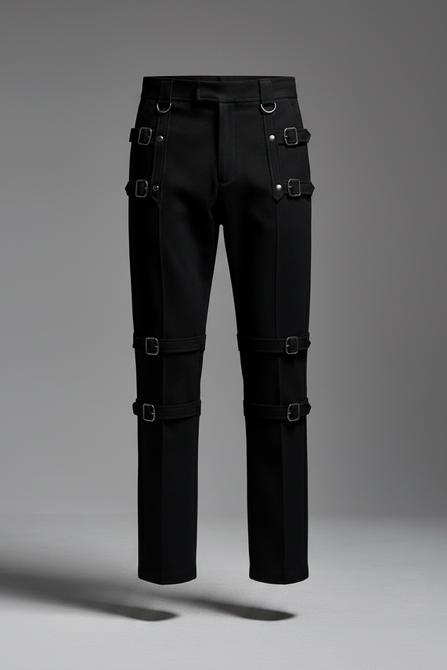 Pantalon Jupe Gothique - Noir Polyester - vue 3