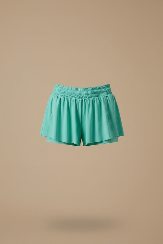Pantalon Jupe Vert Menthe Fluide Sportif Confortable Femme - Polyester - vue 3