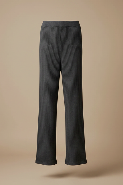 Ensemble Jupe Pantalon Femme - Gris Maille - vue 3