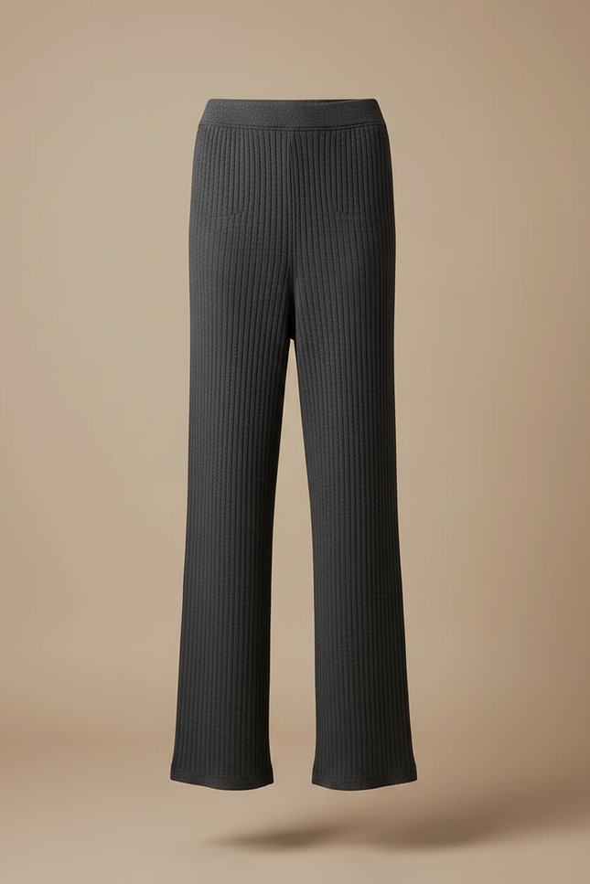 Ensemble Jupe Pantalon Femme - Gris Maille - vue 3