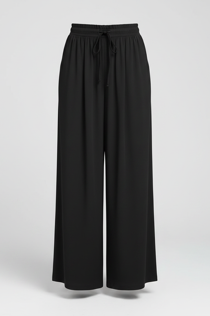 Jupes Pantalons Pour Femme - Noir Viscose - vue 3