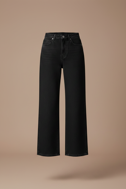Pantalon Jupe Noir Tulle Blanc Superposé Élégant - Jean - vue 3