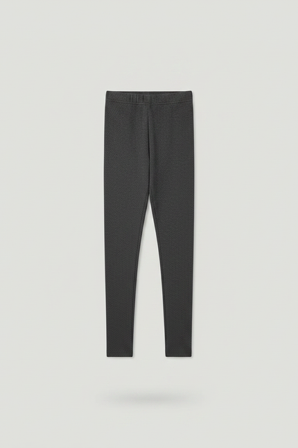 Pantalon Jupe Gris Plissé Coton Intégré Fille - Molleton - vue 3