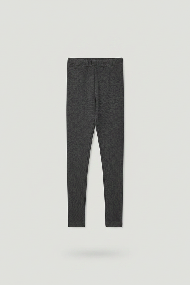 Pantalon Jupe Gris Plissé Coton Intégré Fille - Molleton - vue 3