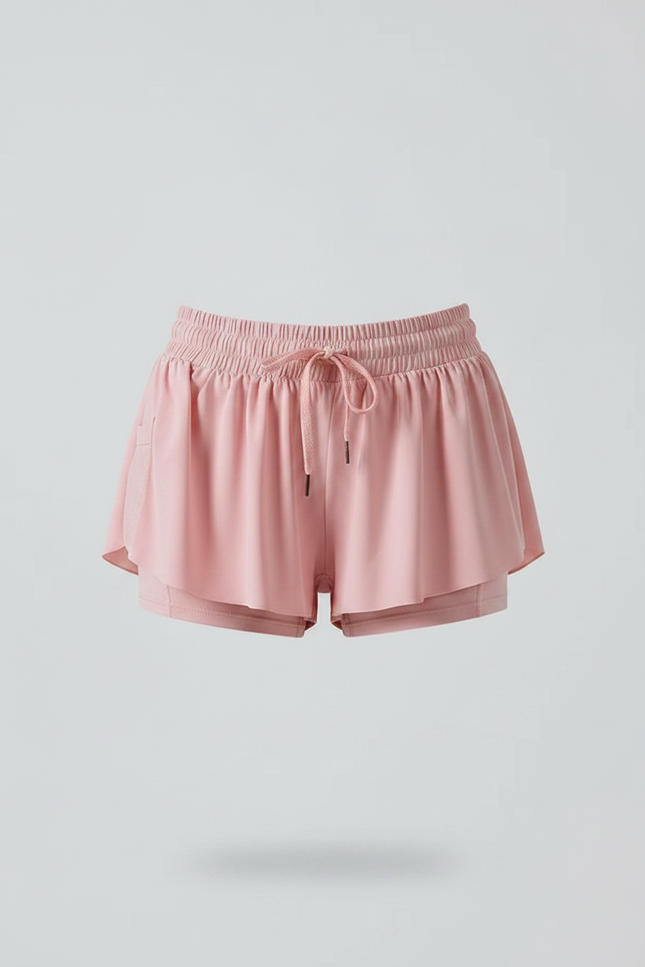 Pantalon Jupe Rose Fluide Sportif Intégré Femme - Polyester - vue 3