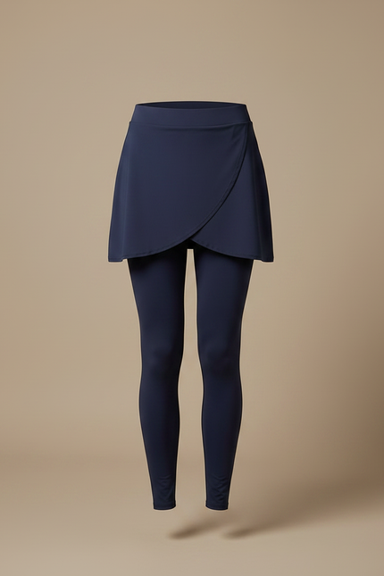 Pantalon Jupe Marine Crossover Élégant Sportif Femme - Polyester - vue 3