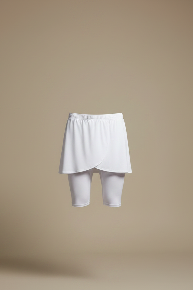 Pantalon Jupe Blanc Court Sport Homme Moderne - Polyester - vue 3