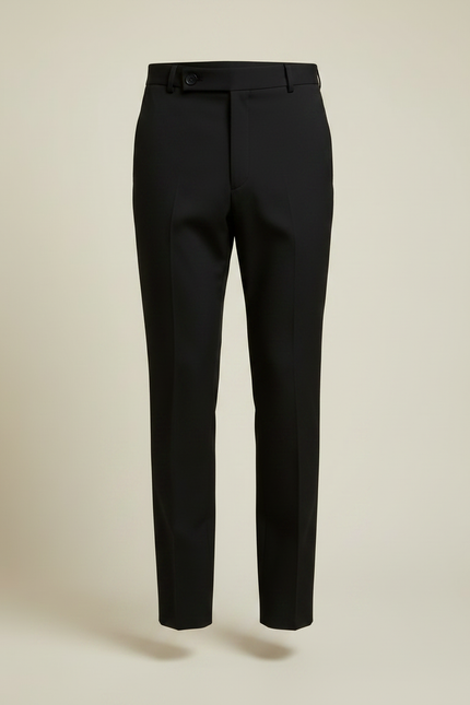 Pantalon Jupe Noir Asymétrique Minimaliste Homme - Gabardine - vue 3
