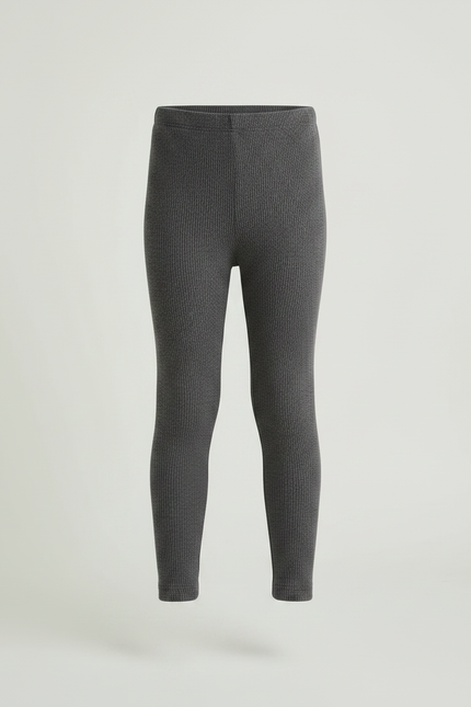 Pantalon Jupe Gris Volants Ribbed Enfant - Maille - vue 3