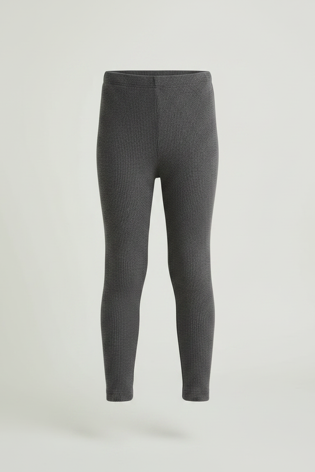Pantalon Jupe Gris Volants Ribbed Enfant - Maille - vue 3