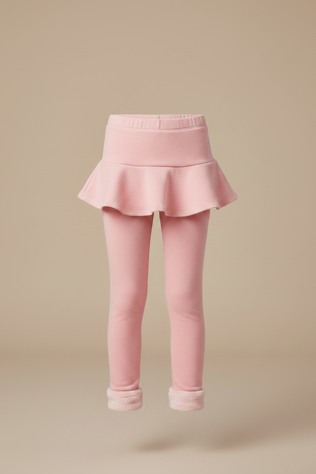 Pantalon Jupe Rose Polaire Chaude Intégrée Fille - Molleton - vue 3