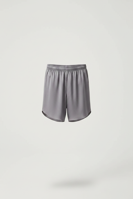Pantalon Jupe Gris Satiné Fluide Asymétrique Garçon - vue 3
