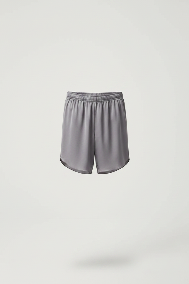 Pantalon Jupe Gris Satiné Fluide Asymétrique Garçon - vue 3