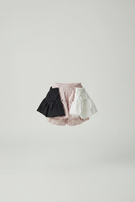 Pantalon Jupe Rose Volants Nœuds Bicolore Fille - Coton - vue 3