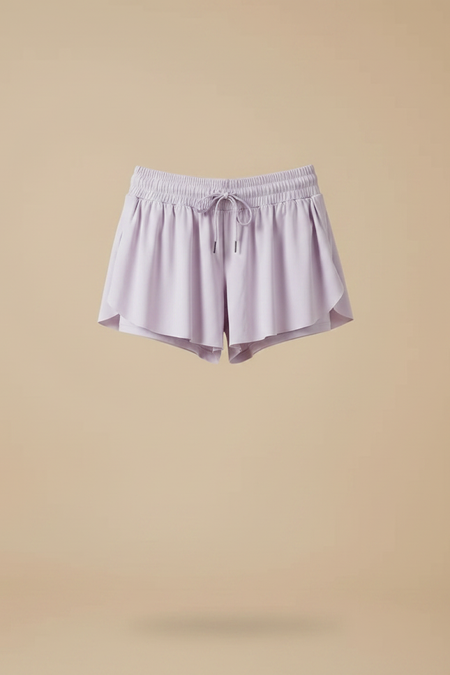 Pantalon Jupe Lilas Fluide Athlétique Confortable Femme - Violet Polyester - vue 3