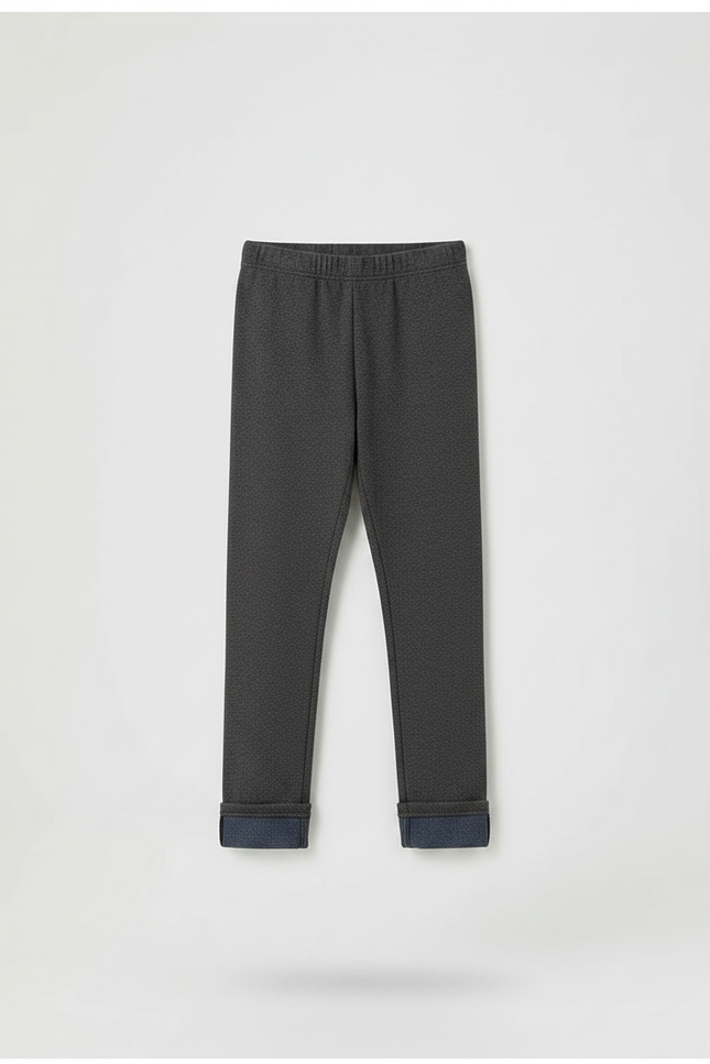 Pantalon Jupe Gris Tulle Cœurs Dorés Intégré Fille - Molleton - vue 3