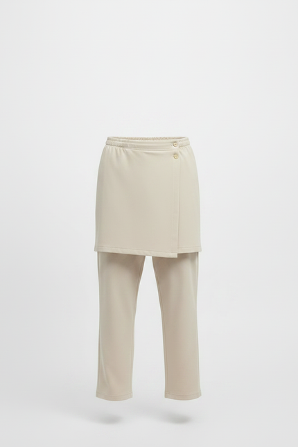 Pantalon Jupe Beige Court Décontracté Homme Moderne - Polyester - vue 3