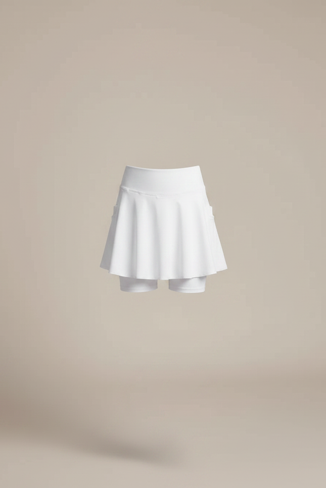 Pantalon Jupe Blanc Sportif Enfant Poches - Polyester - vue 3