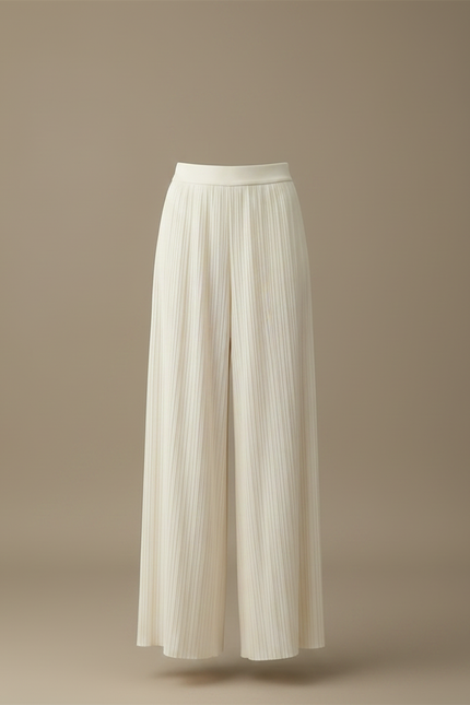 Combinaison Pantalon Avec Jupe - Blanc Maille - vue 3