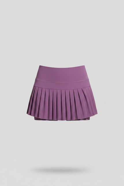 Pantalon Jupe Violet Plissé Court Sportif Respirant - Polyester - vue 3