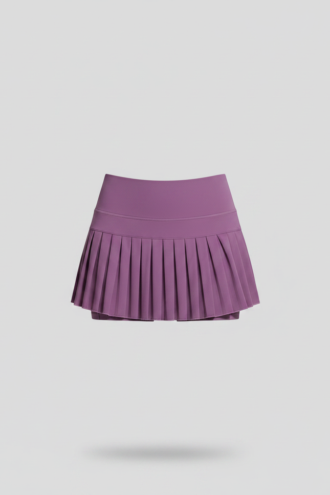 Pantalon Jupe Violet Plissé Court Sportif Respirant - Polyester - vue 3
