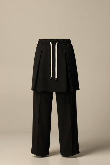 Pantalon Jupe 284c - Noir Polyester - vue 3