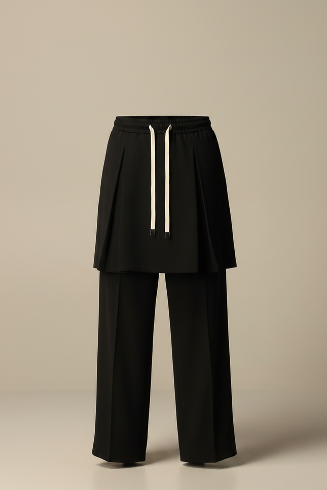 Pantalon Jupe 284c - Noir Polyester - vue 3