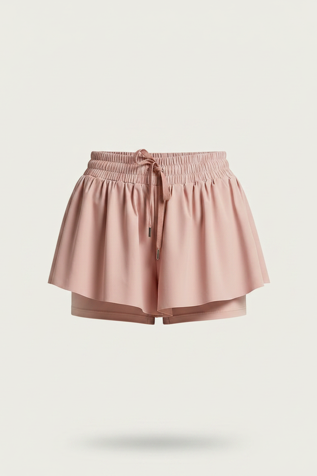 Pantalon Jupe Rose Ample Fluide Sportif Intégré Doux - Polyester - vue 3