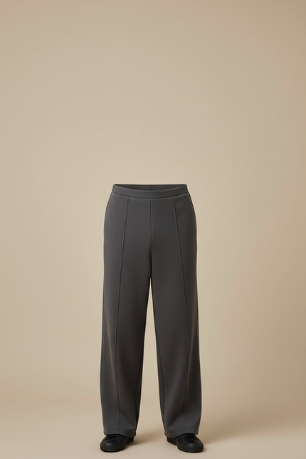 Pantalon Transformable En Jupe - Gris Molleton - vue 3