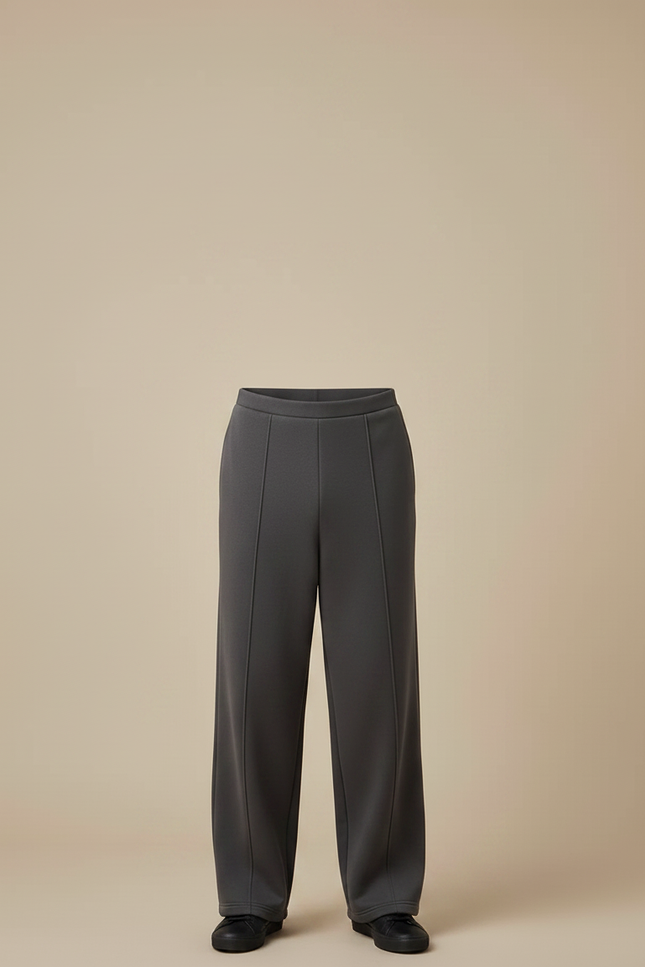 Pantalon Transformable En Jupe - Gris Molleton - vue 3