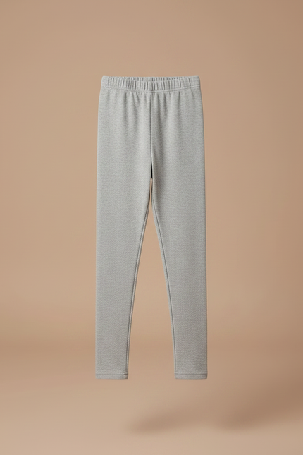Pantalon Jupe Gris Tutu Superposé Confortable Fille Maille - vue 3