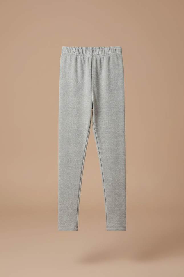 Pantalon Jupe Gris Tutu Superposé Confortable Fille Maille - vue 3
