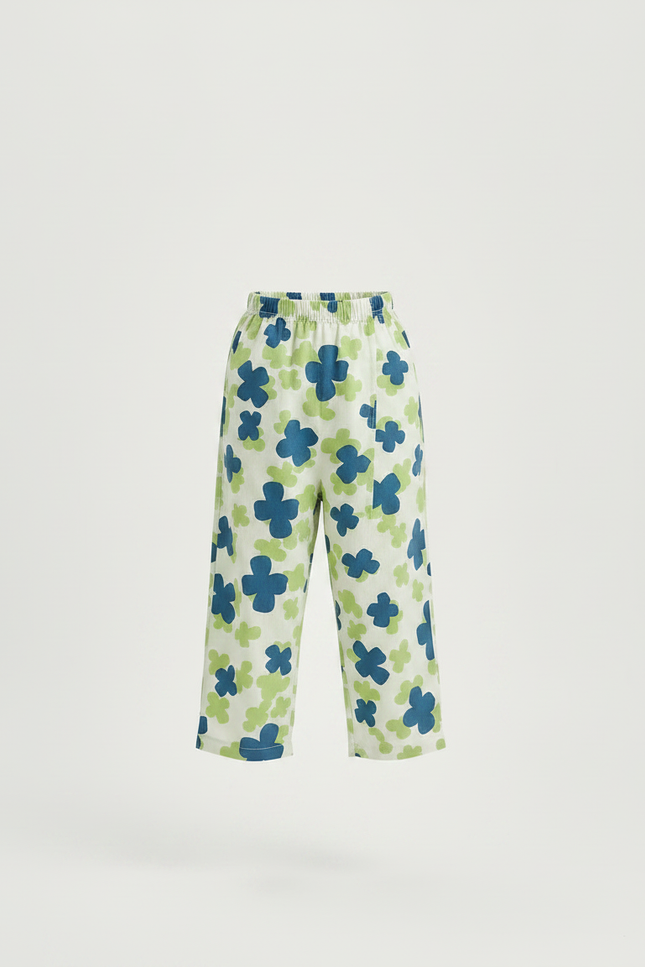 Pantalon Jupe Imprimé Floral Ample Décontracté Enfant - Viscose - vue 3