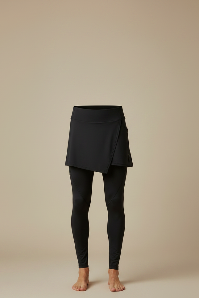 Pantalon Jupe Noir Sport Asymétrique Confort Homme - Polyester - vue 3