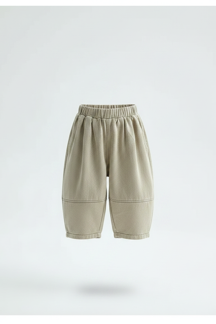 Pantalon Jupe Beige Harem Ample Coton Enfant - Molleton - vue 3